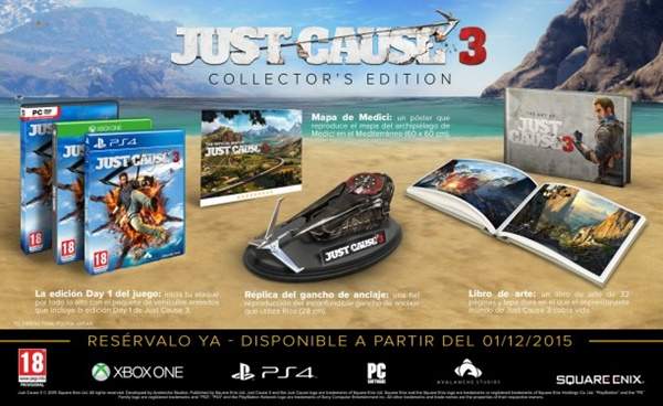 La Edición para Coleccionistas de Just Cause 3.