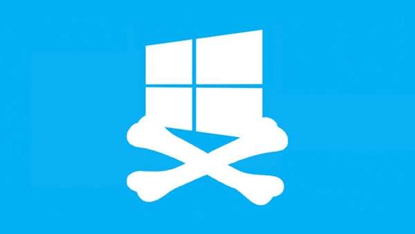 Windows 10 no desactivará aplicativos piratas.